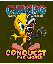 Ciborg Piolín Vector